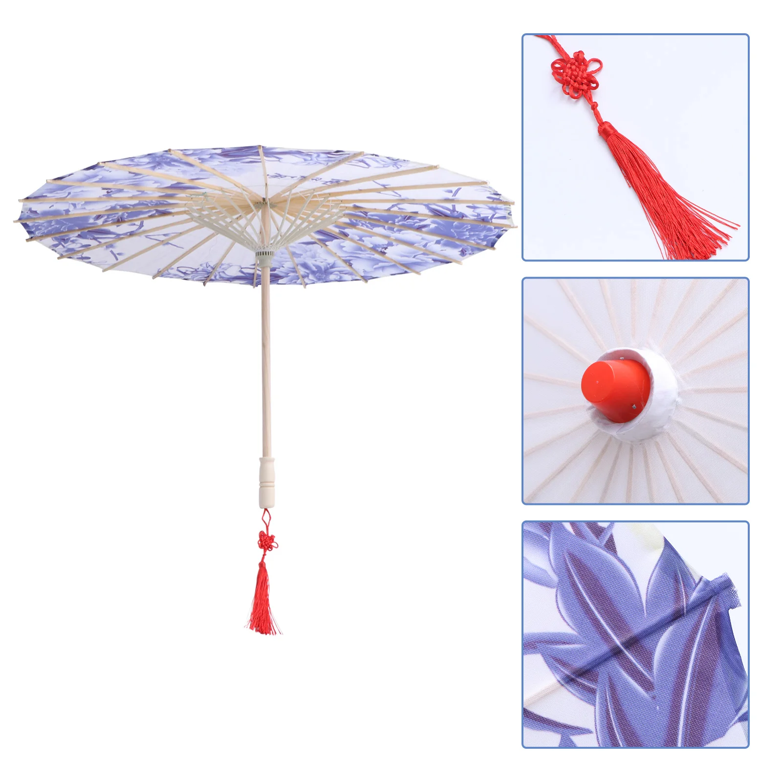 

Oil Paper Umbrella Chinese Style Craft Not Rainproof Bamboo Manual Water Town Kids Decorative Photography Prop Festival Display