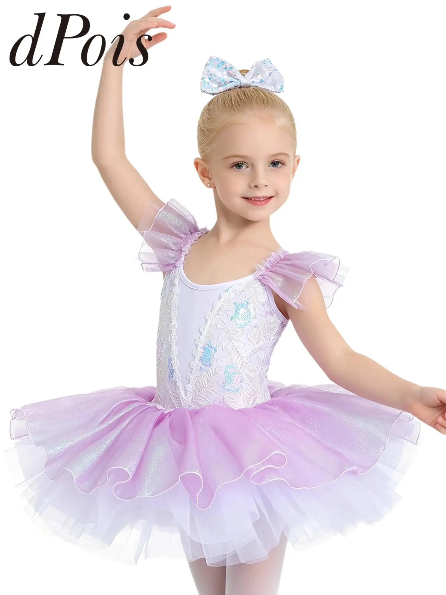 kids-embroidery-shimmery-tulle-tutu-dress-girls-ballet-stage-performance-costume-ruffled-sleeves-sequin-dancing-party-dress