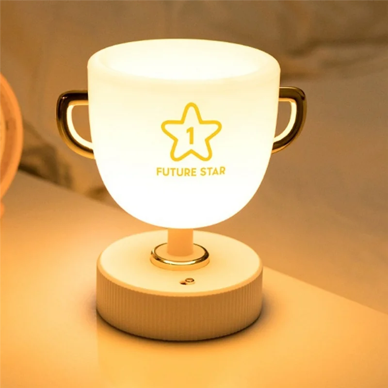ABMH-LED Children's Trophy Lamp Learning Pen Holder Children's Bedroom Bedside Lamp Birthday Gift Night Light
