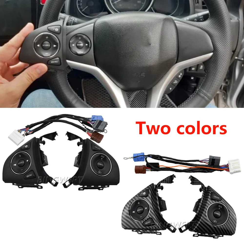 

Top Quality Steering Wheel Switches Buttons For Honda Fit 2015 2016 2017 2018 Audio Radio Remote Cruise Control Button