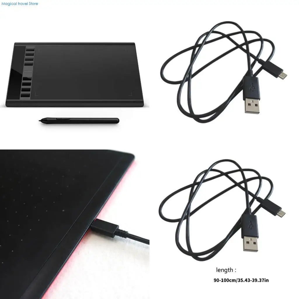 N2UB USB Microed Charging Cable 90-100CM for M708 Graphics Digital Tablet Fast
