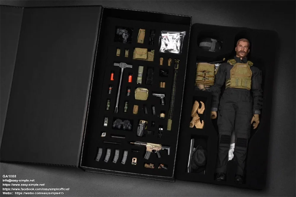 In Stock 1/6 EASY&SIMPLE ES GA1008 Man Call Guy British Soldier Sniper Duty Full Set Movable Acton Figure Gift For Fans