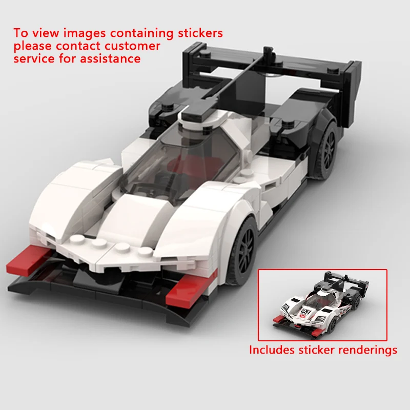 

Speed Racing Car Model MOC Building Bricks ARX-06 WEC IMSA Le Mans Modular Technology Children Holiday Gifts Assemble Toys Suit