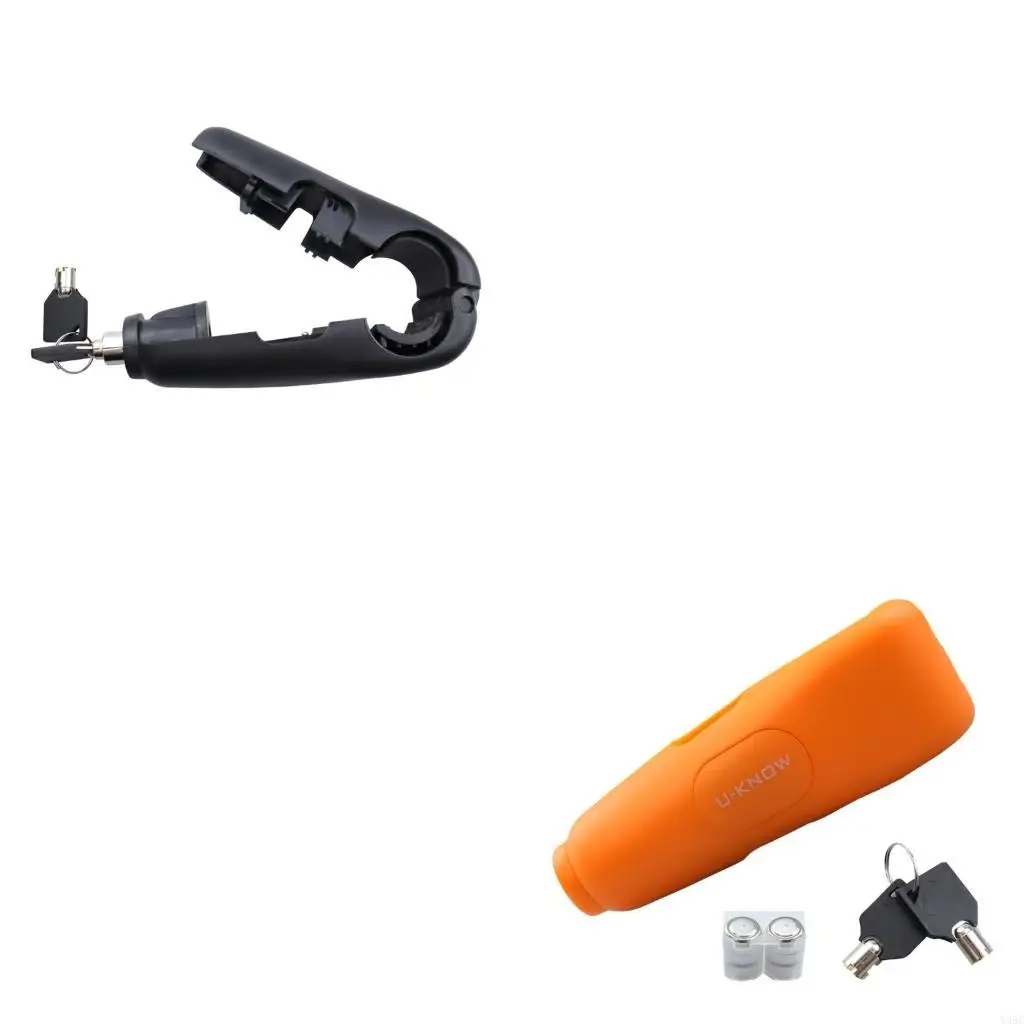 

Motorcycle Lock Grip Throttle Brake Handlebar Safety Lock for Bike Moped Scooter