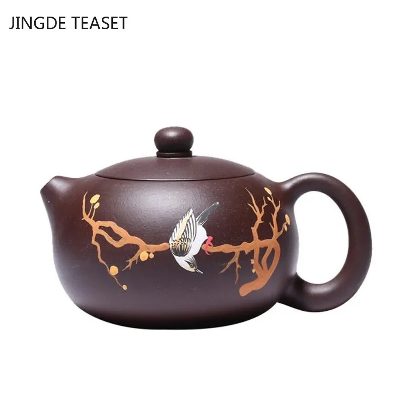 

Authentic Yixing Tea Pot Purple Clay Xishi Teapot Beauty Kettle Raw ore Handmade Teaware Tea Ceremony Customized gifts 330ml