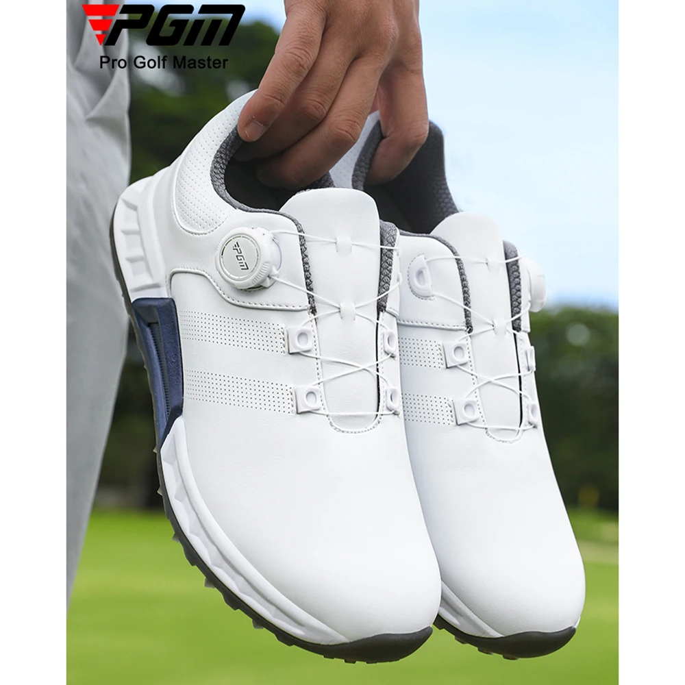 PGM XZ445 Golfschuhe Herren, gepolsterte, stoßdämpfende Sportschuhe, wasserdichte Golfschuhe mit Schnürsystem. – Detail 4