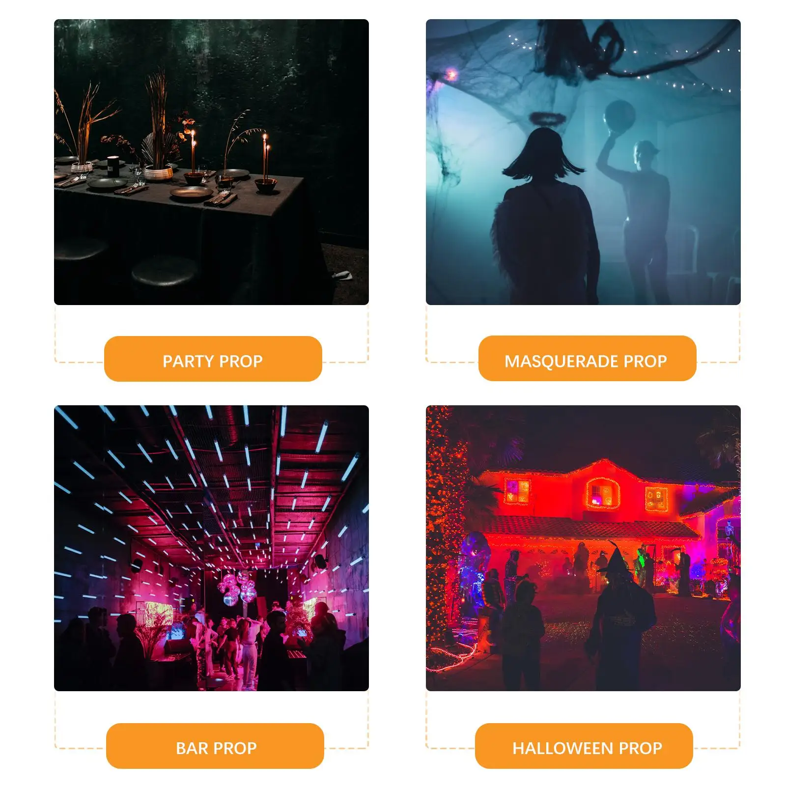 Dentaduras postizas, gorros realistas para disfraz de Halloween, accesorios para dientes, accesorios de Cosplay, 13mm, 15mm, 17mm