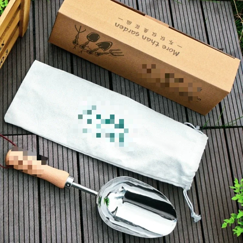 Stainless Steel Gardening Tool Set Household Shovel Digging Soil Planting Vegetables Flower Shovels Three Piece Potted Plant Set