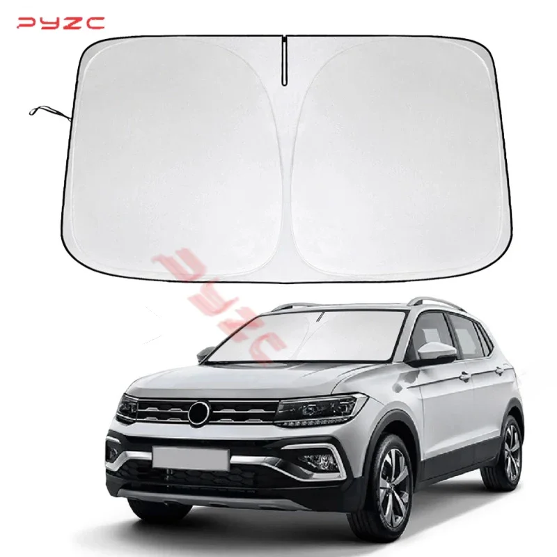 

Солнцезащитный экран на лобовое стекло автомобиля для Volkswagen VW T-Cross 2020-2023: аксессуар-отражатель для защиты от солнца