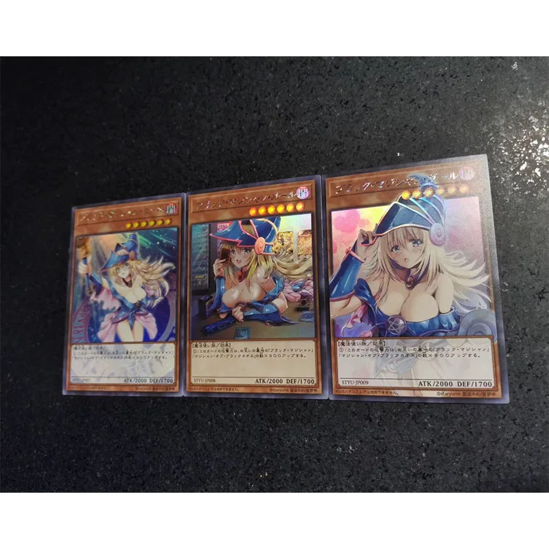 Anime ACG Card Christmas Birthday Present Yu-Gi-Oh Black Magician Girl Toys For Boys Game Battle Collectible Card