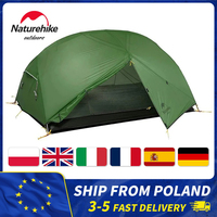 Naturehike Mongar 2 Person Backpacking Tent 3 Season Camping Ultralight Lightweight Tent Double Layer Free Standing Tent