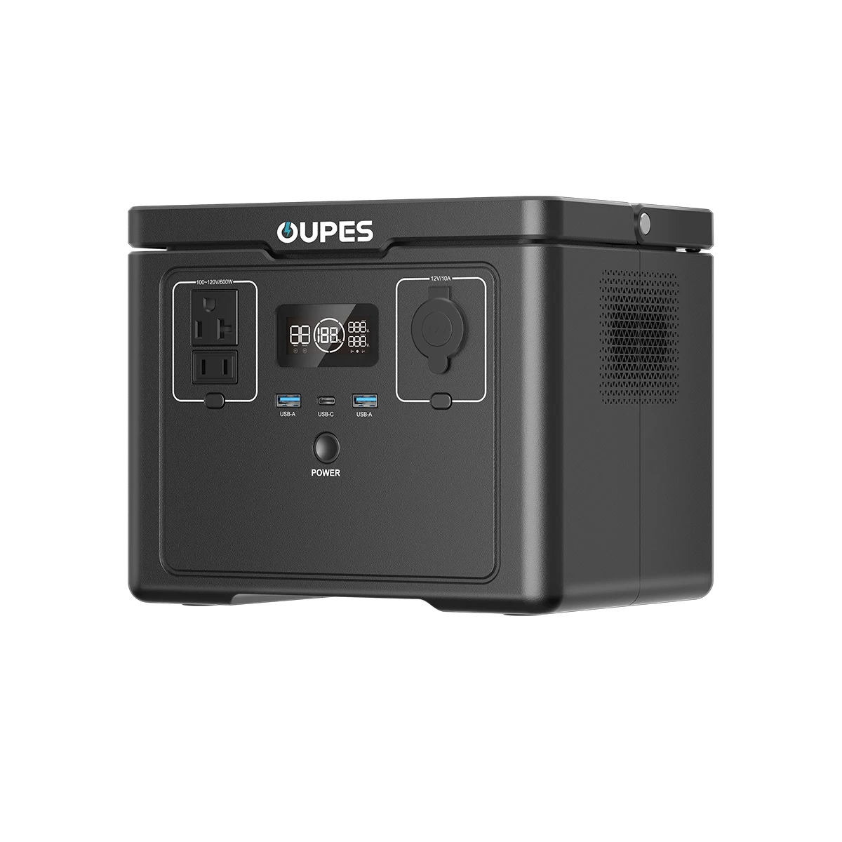 OUPES Exodus 600 Plus Portable Power Station, 512Wh Solar Generator 2 AC Outlets, Fast Charging (0-80% in 59 Min), LiFePO4