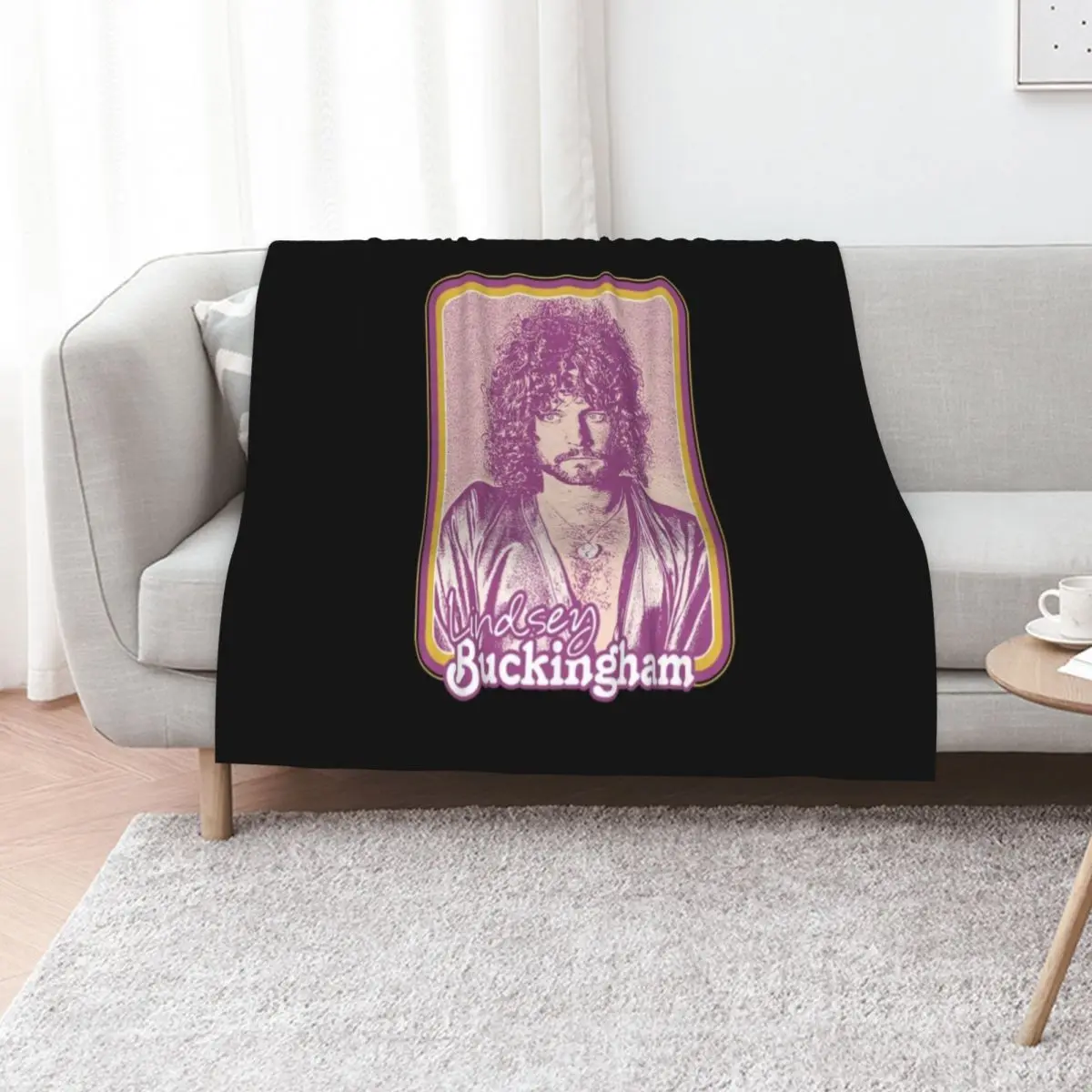 Lindsey Buckingham Throw Blanket Hairy Decorative Beds funny gift christmas gifts for babies Thermals For Travel Blankets