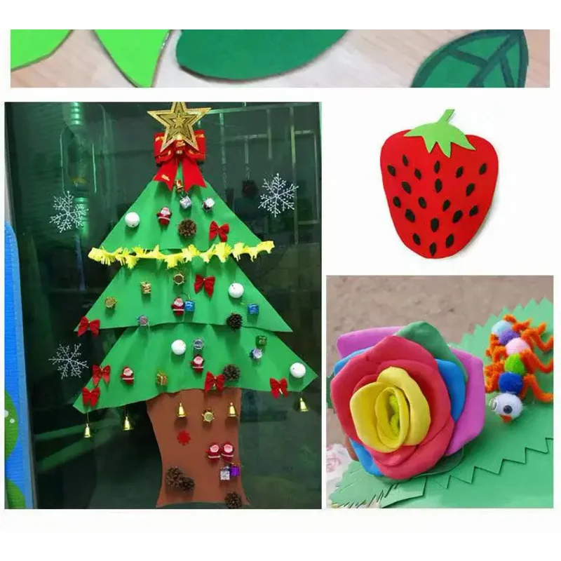 50*50CM/1MM EVA Foam Paper Handmade Foam Sheets Sponge Paper DIY Handcraft Materials Multicolour Flower Prop Party Christmas