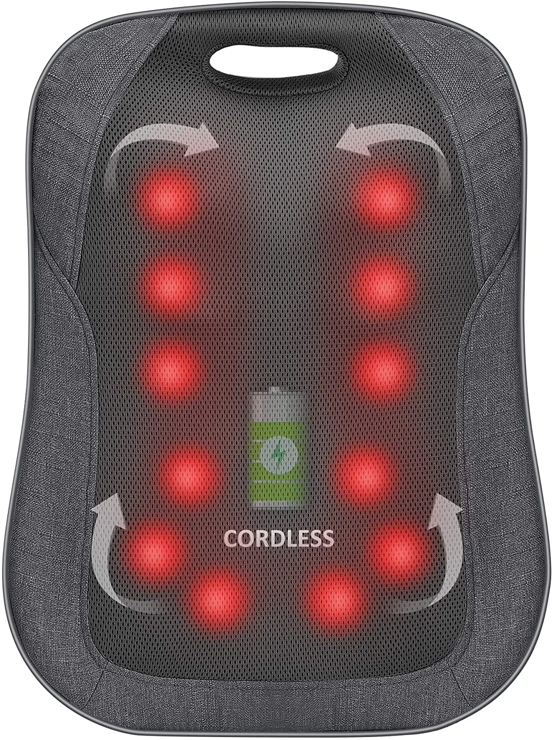 Shiatsu Massager for Neck, Shoulders and Back Abdomen Massage Heating for Pain Relief Back Massage Whole Body Muscle at Home Car