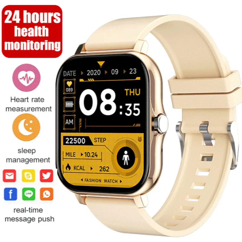 

Men's Fashionable electronic Watch with Pedometer, Heart Rate Monitor, and Touch Screen Function