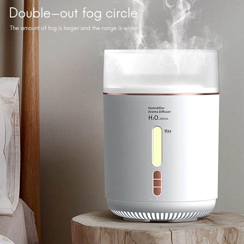 Ultrasonic Jellyfish Aroma Difusor, Umidificador Doméstico, Anel De Fumaça De Ar Silencioso, Difusor De Aroma De Óleo Essencial, Plug UE