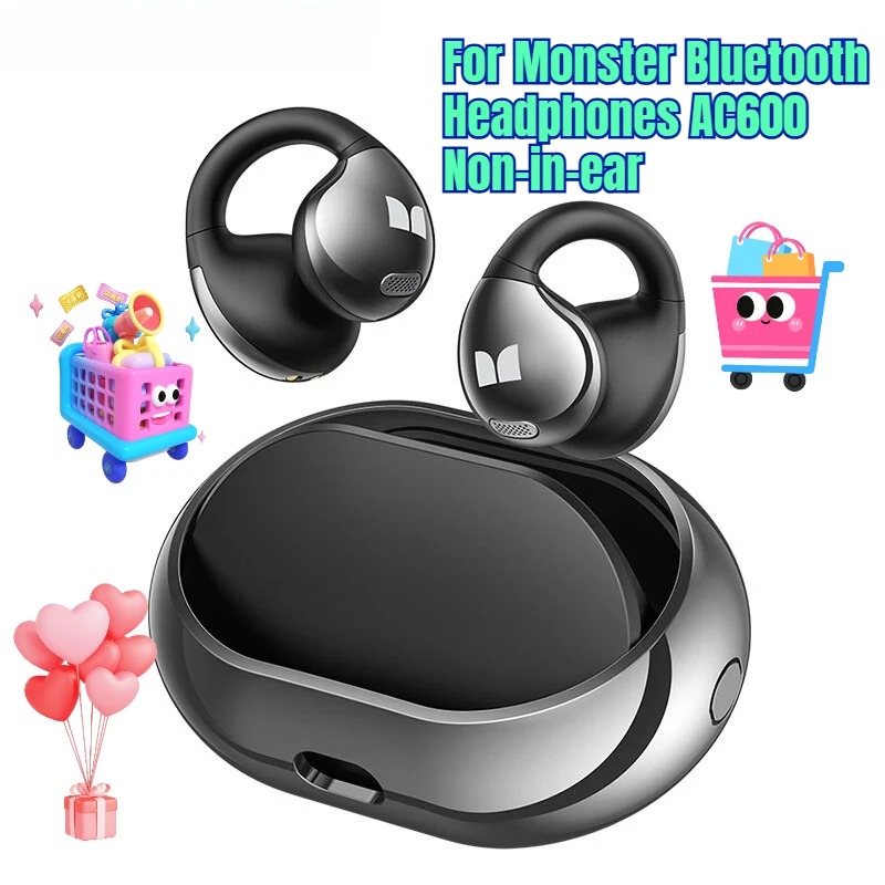 

For Monster Bluetooth Headphones AC600 Non-in-ear for Sports Wireless Earclip Headphones