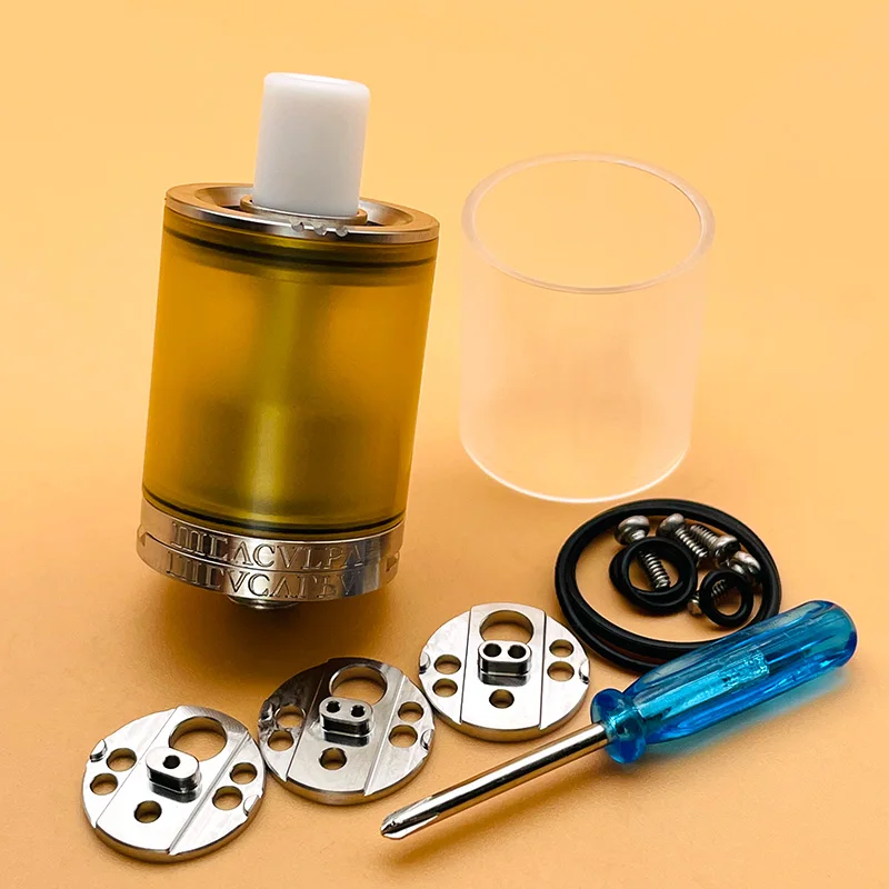 DSX Mea Culpa Style MTL RTA Holy Atty Style Tanque reconstruível Vape 316ss 22mm 3,5ml Atomizador de bobina única vs Picatiny MTL RTA