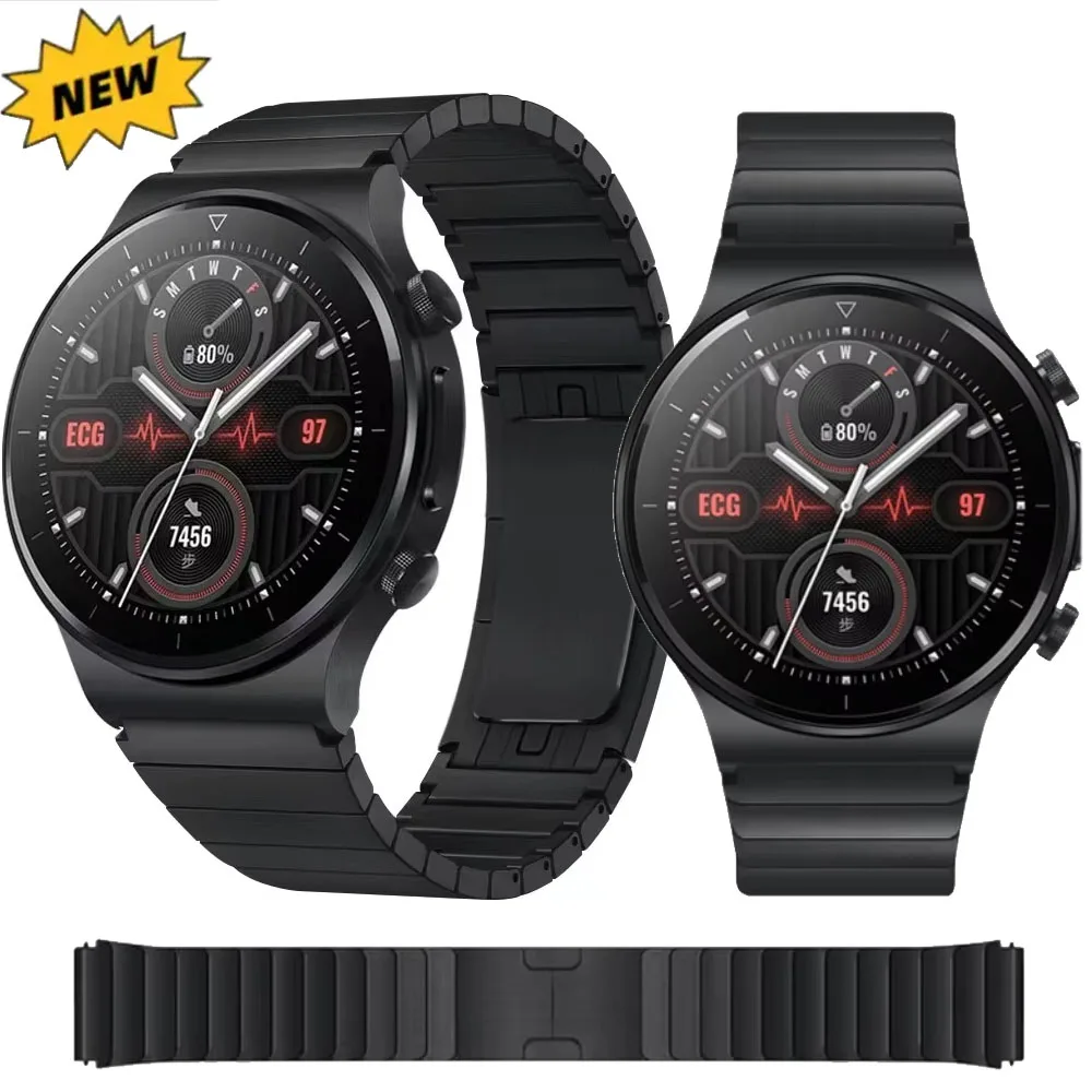 

22mm Stainless Steel Strap For Huawei Watch 4-3 Pro/GT5-4-3 46mm High Quality Metal Watchband Bracelet For Amazfit GTR 4-3-3 Pro