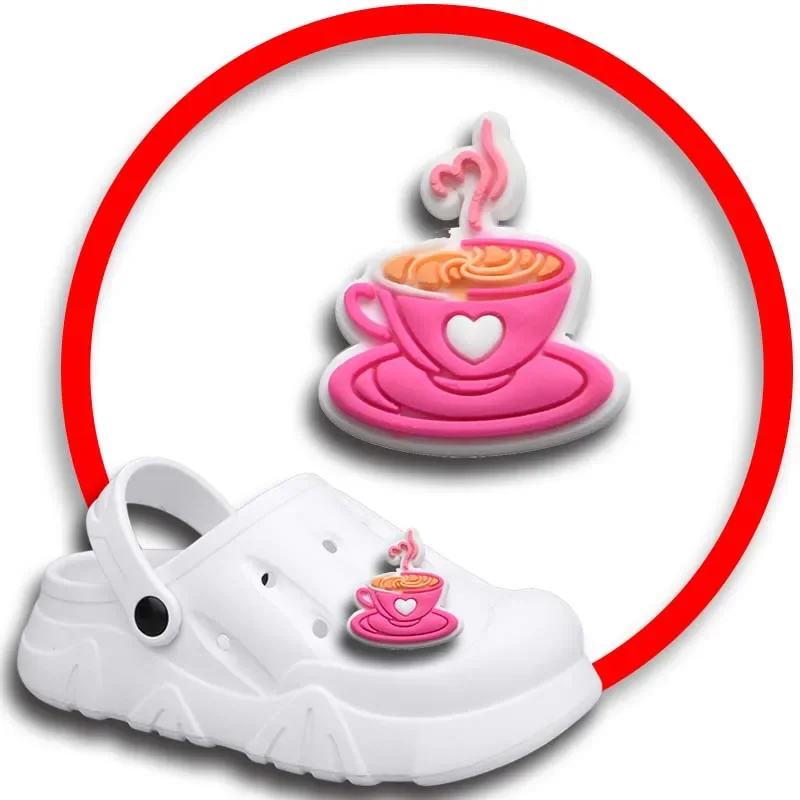 Dijes de zapatos de Ángel del amor para Crocs, sandalias, alfileres de zuecos, decoraciones de zapatos, accesorios para hombres, niñas y niños