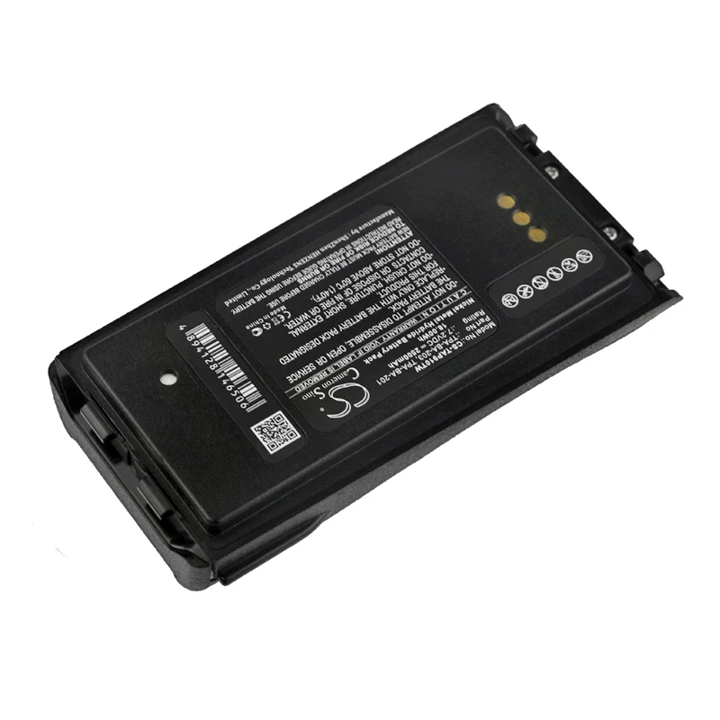 Two Way Radio Battery For Tait TPA-BA-201 TPA-BA-203 TPA-BA-206 TP9100 TP9135 TP9140 TP9155 TP9160 2500mAh / 18.00Wh  7.20V