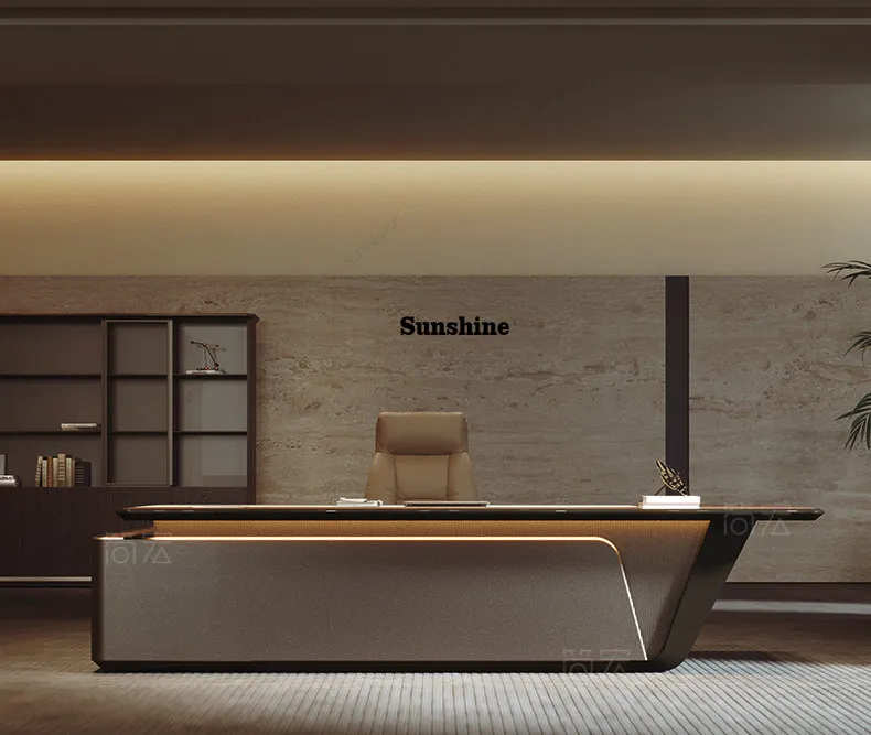 Large class desk, general manager, high-end atmosphere, high-grade, desk