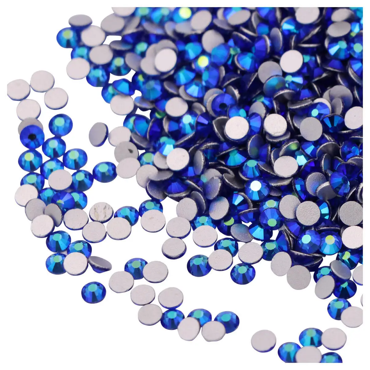 

Dark Blue / Sapphire AB SS3-SS30 Non HotFix Rhinestones Flatback Crystals Strass Glitters Stones for Nail Art Decoration