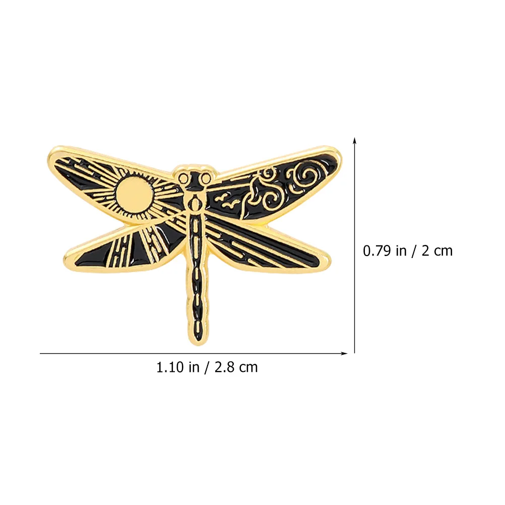 4 Pcs Brooch Jewelry Decoration Brooches for Women Cartoon Christmas Pins Alloy Animal Dragonfly Miss Small Simulated