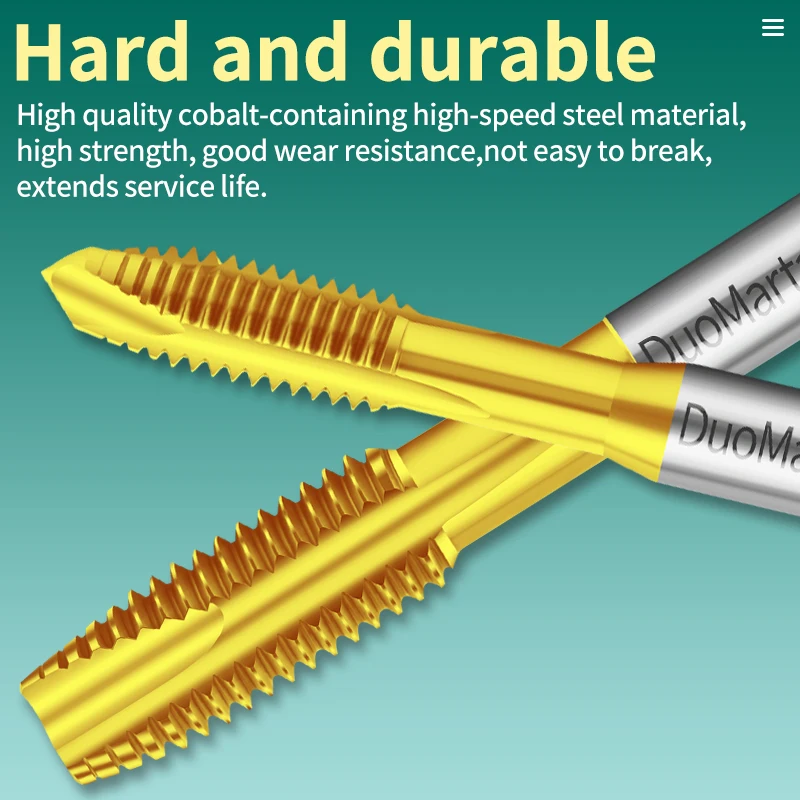 

Duo Martap HSSE-M35 JIS Standard Left Hand Spiral Pointed Tap M2 M2.5 M3 M3.5 M4 M5 M6 M8 M10 M12 Machine Screw Thread Taps