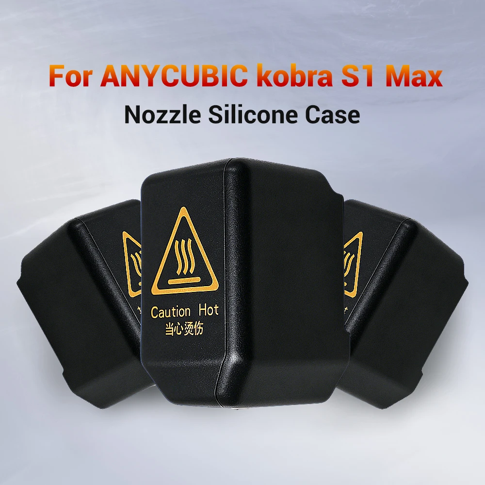 

For Anycubic Kobra S1 Max Nozzle Cover Extruder Protective Sock Hot End Silicone Sleeve Kobra S1 Max Combo 3d Printer Accesories