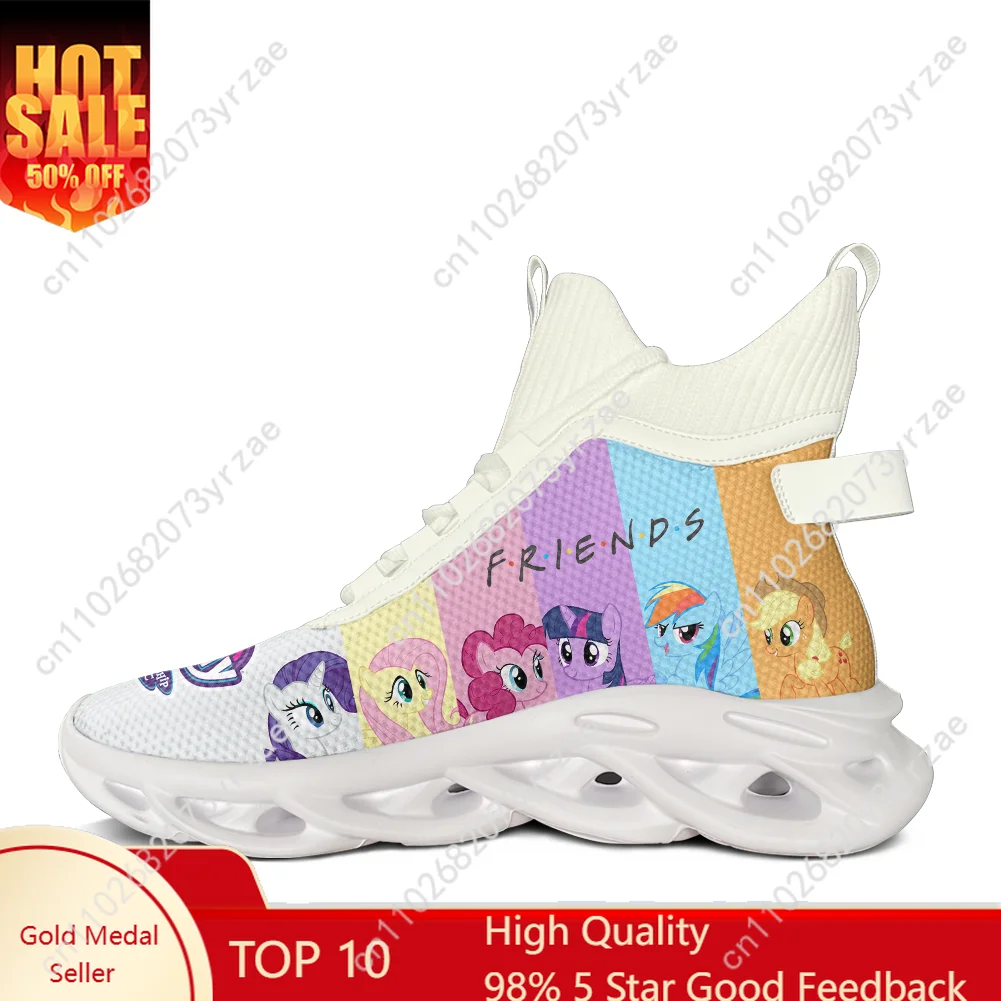 

My Little Pony High Top Flats Sneakers Men Women Teenager Sneaker Friends High Quality Fashion Casual Shoes Custom Made Shoe