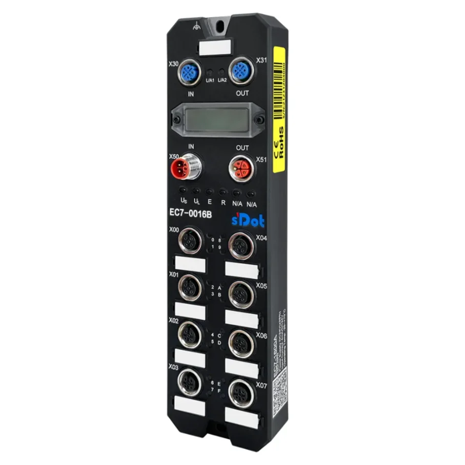 Remote Io I/O Ip67 Ethercat Intergrated 16 Kanaals Digitale Uitgang Pnp | EC7-0016B