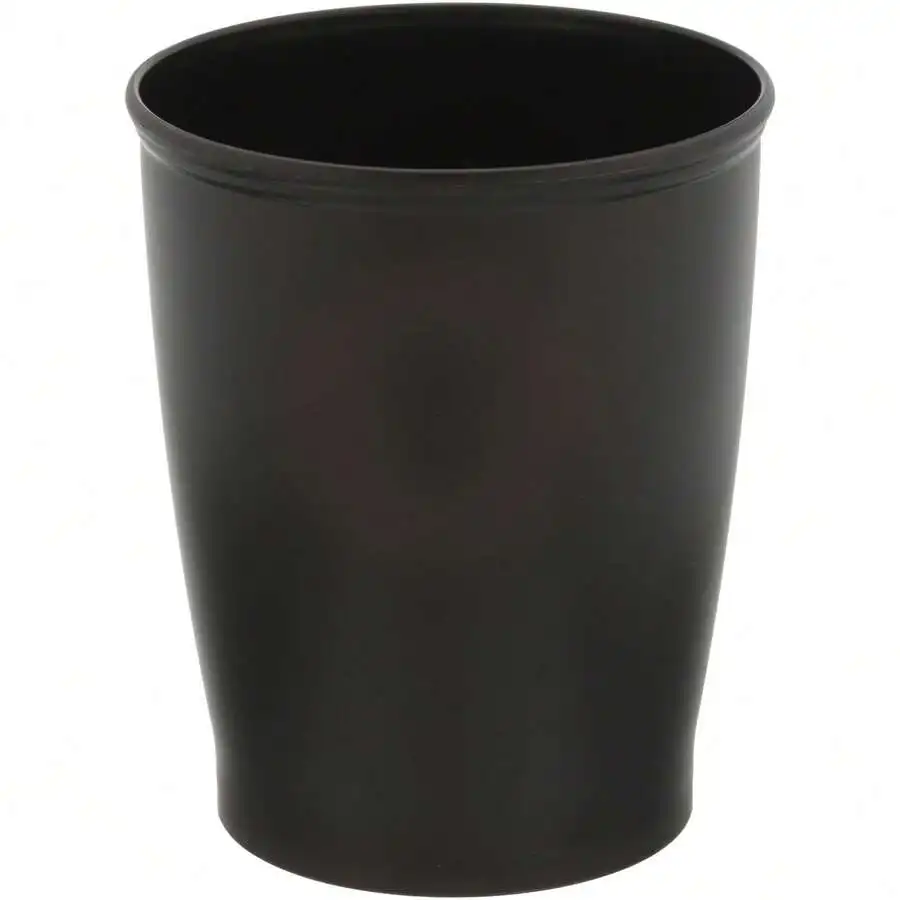 IDesign  Plastic Wastebasket, Small Round Plastic Garbage Can, 8.35