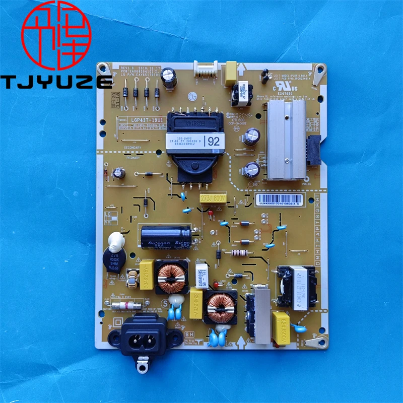 

EAX68304101 EAY65170101 P43T-19U1 Power Supply Board 43UN73003LC 43UN8006LC 43UM7450PLA 43UM7510PSB 43UN7300PSA 43UM7300PSC