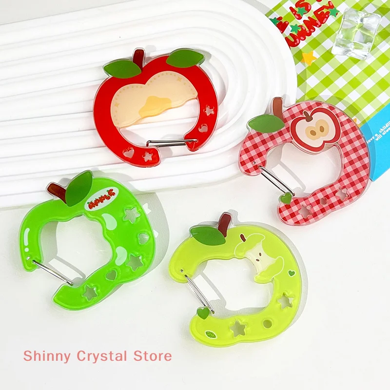 

Очаровательный акриловый мультяшный брелок с фруктами, брелок-держатель с карабином для акцента сумки