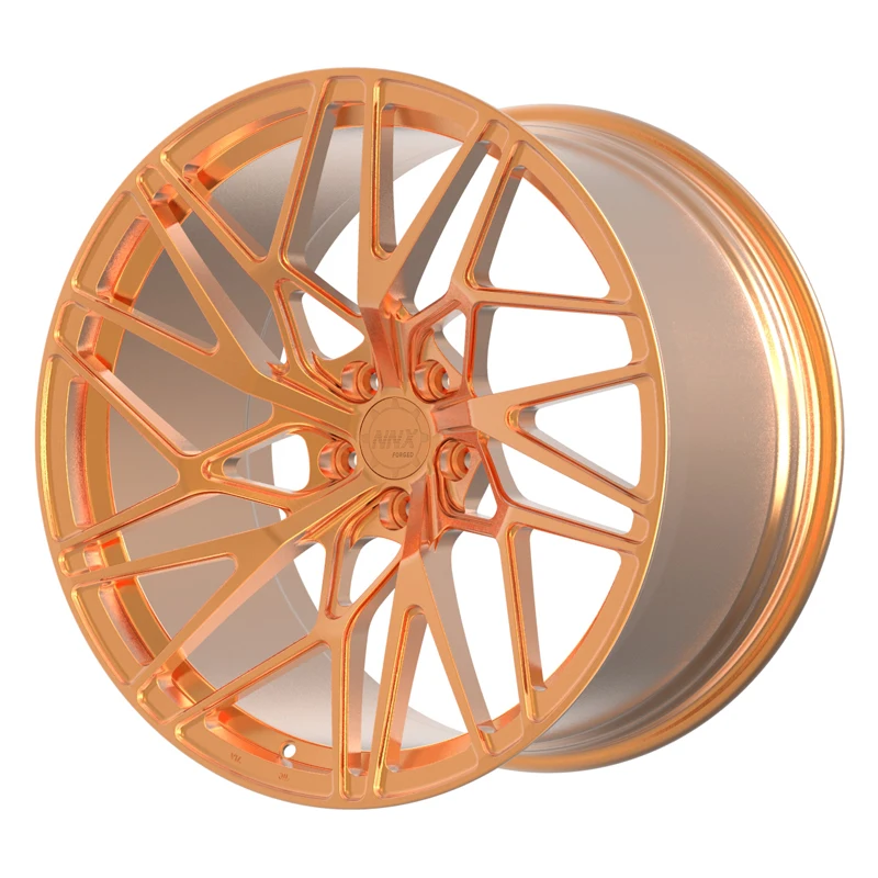 

New Chinese Factory High Quality Brushed Rose Gold Alloy Wheel Rims 5x114.3/100mm 21 Inch Forged Luxury Racing Wheels