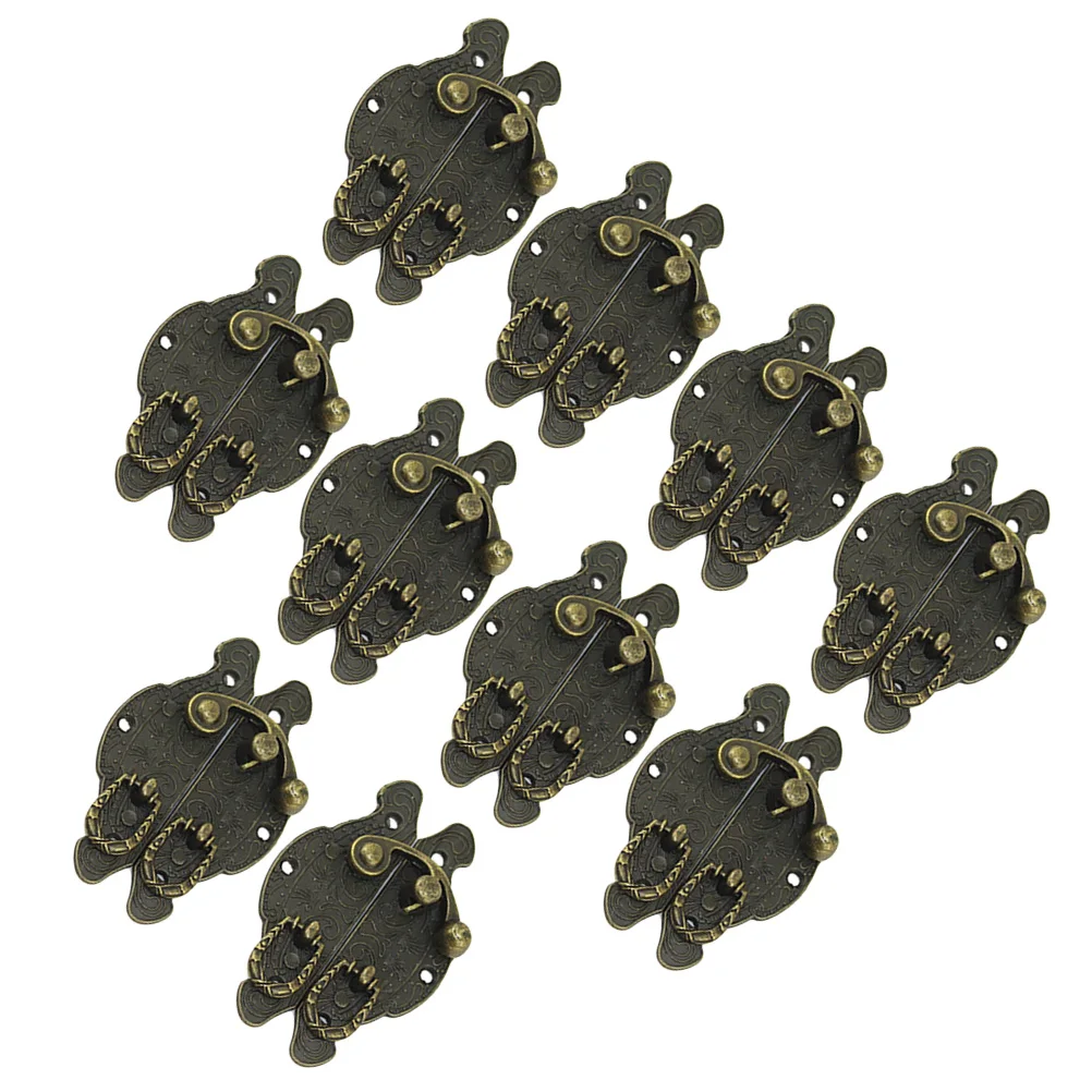 

10 Pcs Buckle Jewelry Box Hasps Retro Latch niture Design Vintage Hardware Suitcase