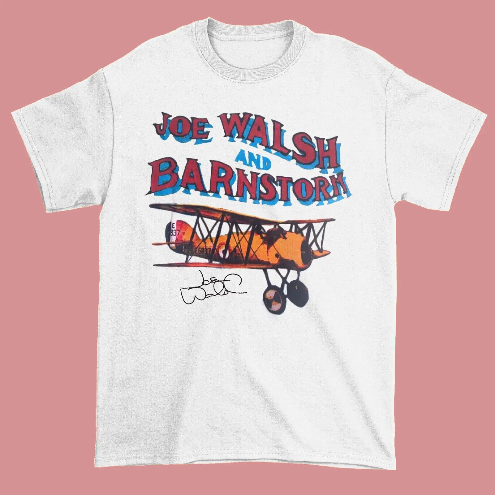 

Joe Walsh And Barnstorm Album TShirt White Unisex Size S-5XL CC2091