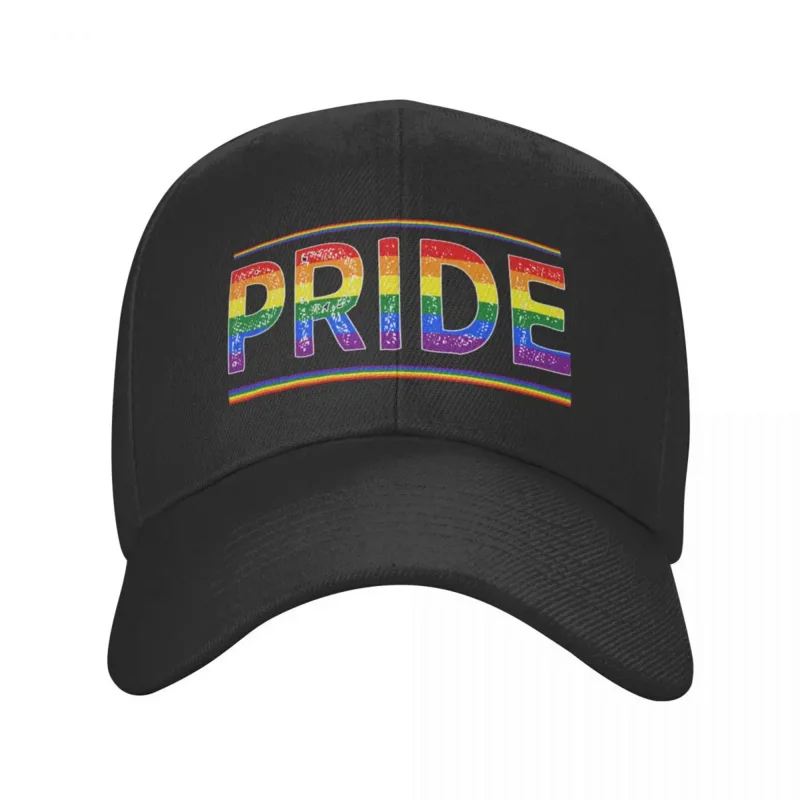 

Punk unisex rainbow LGBT pride print baseball cap adult gay lesbian adjustable dad hat women men sun protection snapback caps