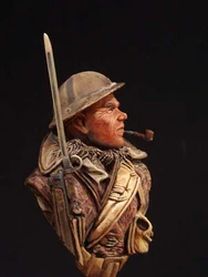Assembly  Unpainted  Scale  1/10 ancient man bust   figure Historical  Resin Model