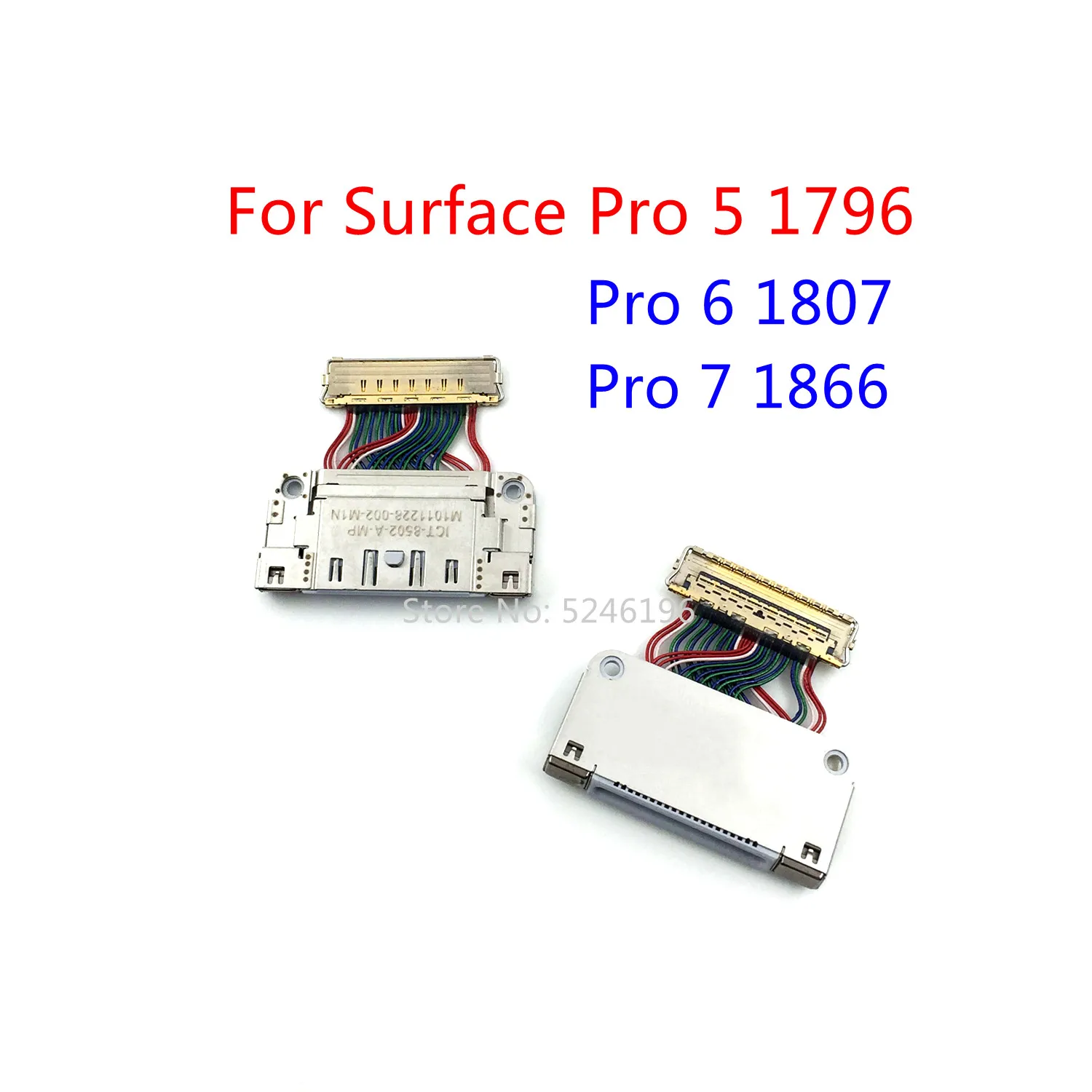 

1 шт. гибкий кабель-модуль с разъемом USB для зарядки для Microsoft Surface Pro 5 1796 / Pro 6 1807 / Surface Pro 7 1866, запасная часть