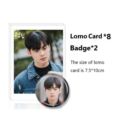 Cha Eun-Woo Photobook Set With Poster Lomo Card Bookmark Picturebook Photo Album Artbook Fans Gift