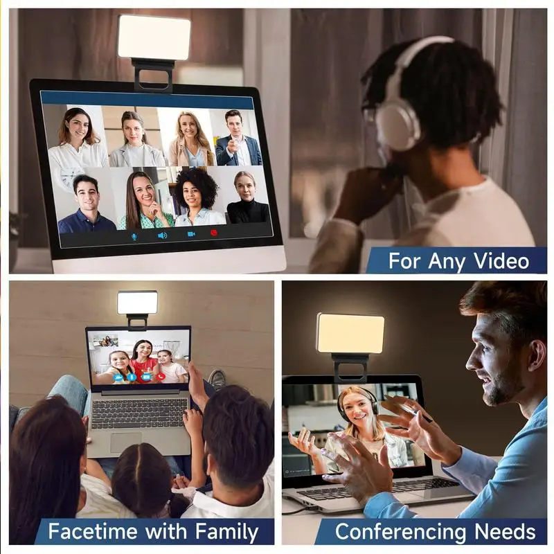 Mobile Phone Fill Light Handheld LED Live Broadcast Selfie Light Computer Fill Light Video Conference Mobile Phone Fill-in Light