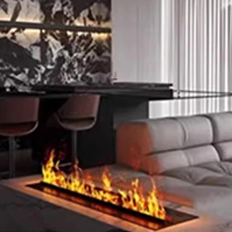 Mute Water Mist Electric Decorative Fireplace Humidifier Power 3D Flame Steam Fireplace Modern Remote Control Electric Fireplace