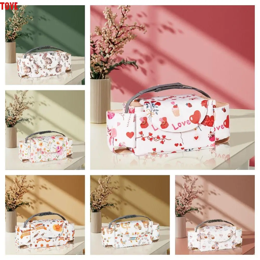 

Multifunctional Baby Stroller Bag Large Capacity Waterproof Stroller Storage Hanging Bag Mom Handbag with Multiple Pockets