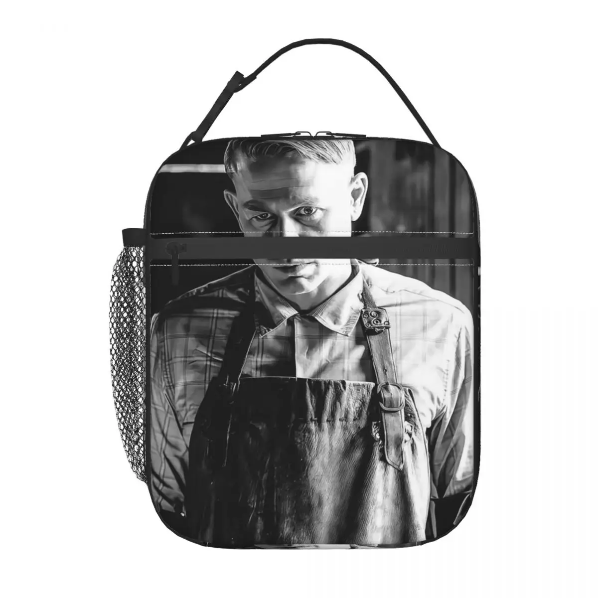 Charlie Hunnam Ed Gein Insulated Lunch Bag for Women Children Portable Food Boxes Thermal Lunch Box Tote