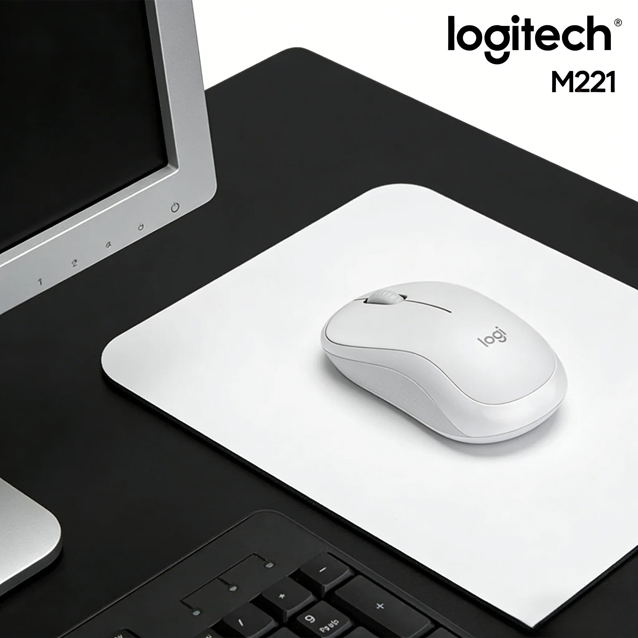 

M221 Light-Sound Wireless Mouse Library-Safe 18-Month Battery Life