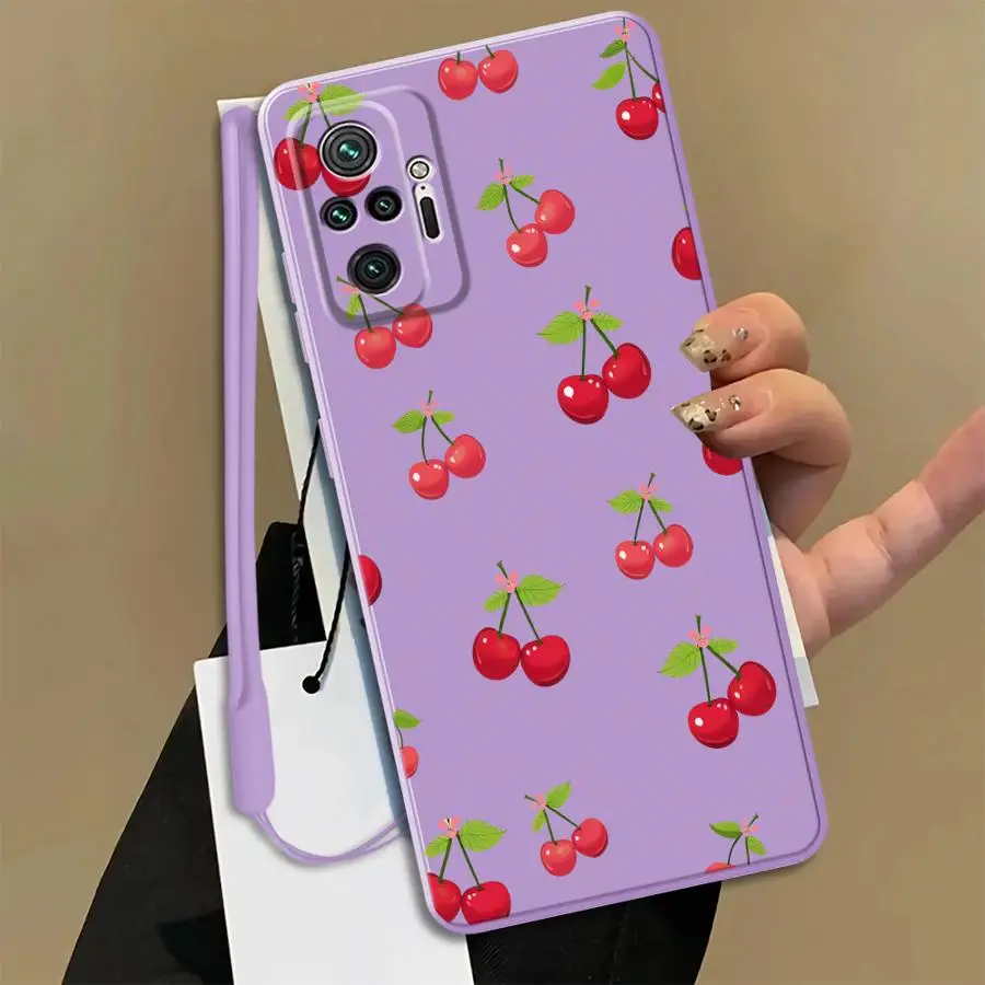Чехол для телефона Xiaomi Redmi Note 15 Pro Plus 14 Note 14 13 11 8 11S 12S 9 10 Lite 9S 12 Cherry Cool