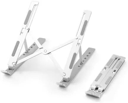 7-Level Adjustable Foldable Laptop Stand Portable Notebook Riser Ultra Thin Tablet Holder for Office Desk Travel Home Work